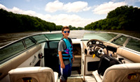 Dan Delie Boating on the River